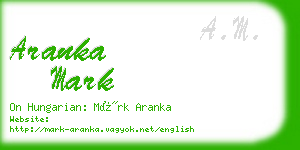 aranka mark business card